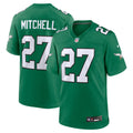 Philadelphia Eagles Quinyon Mitchell Nike Kelly Green Alternate Game Jersey