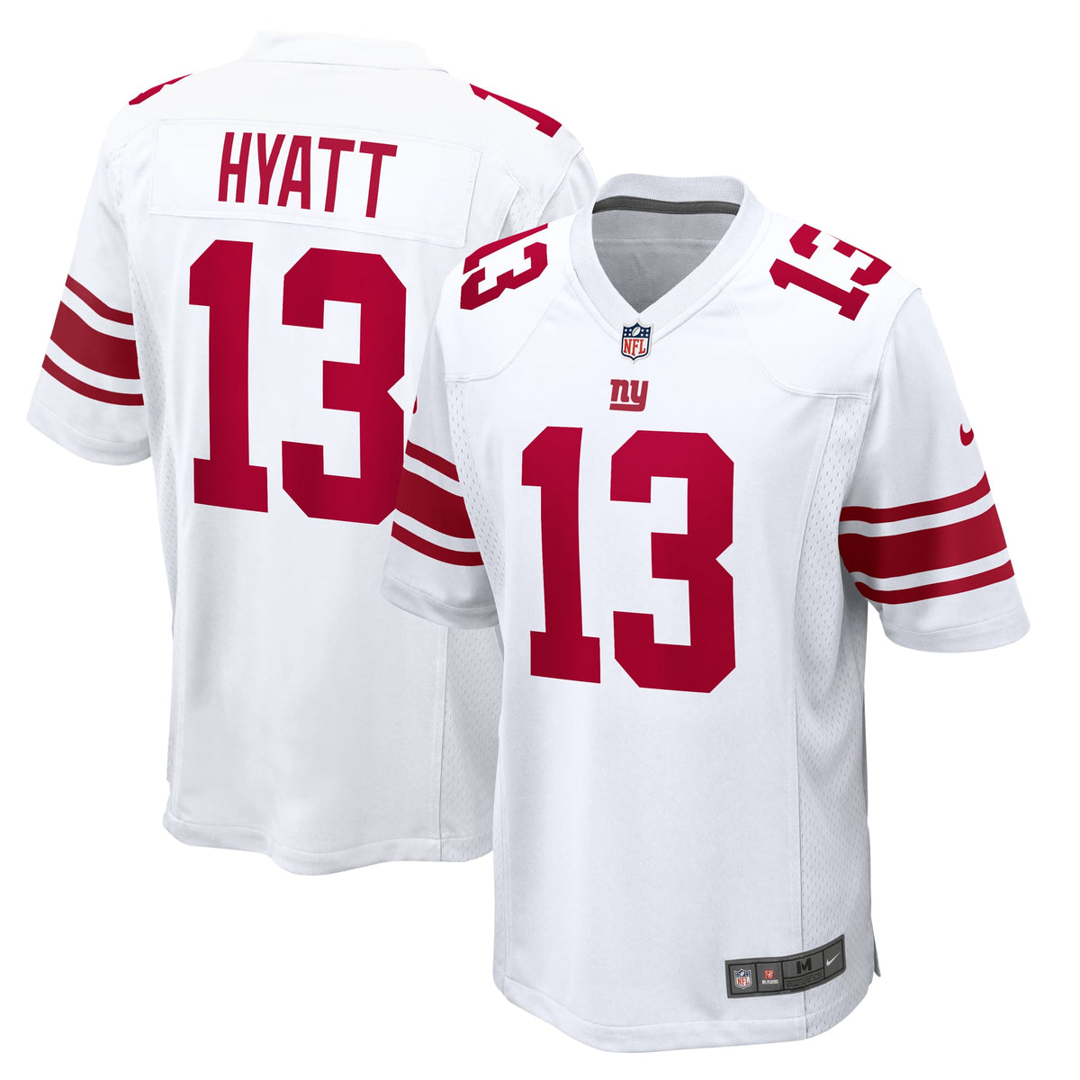 New York Giants Jalin Hyatt Nike White Game Jersey
