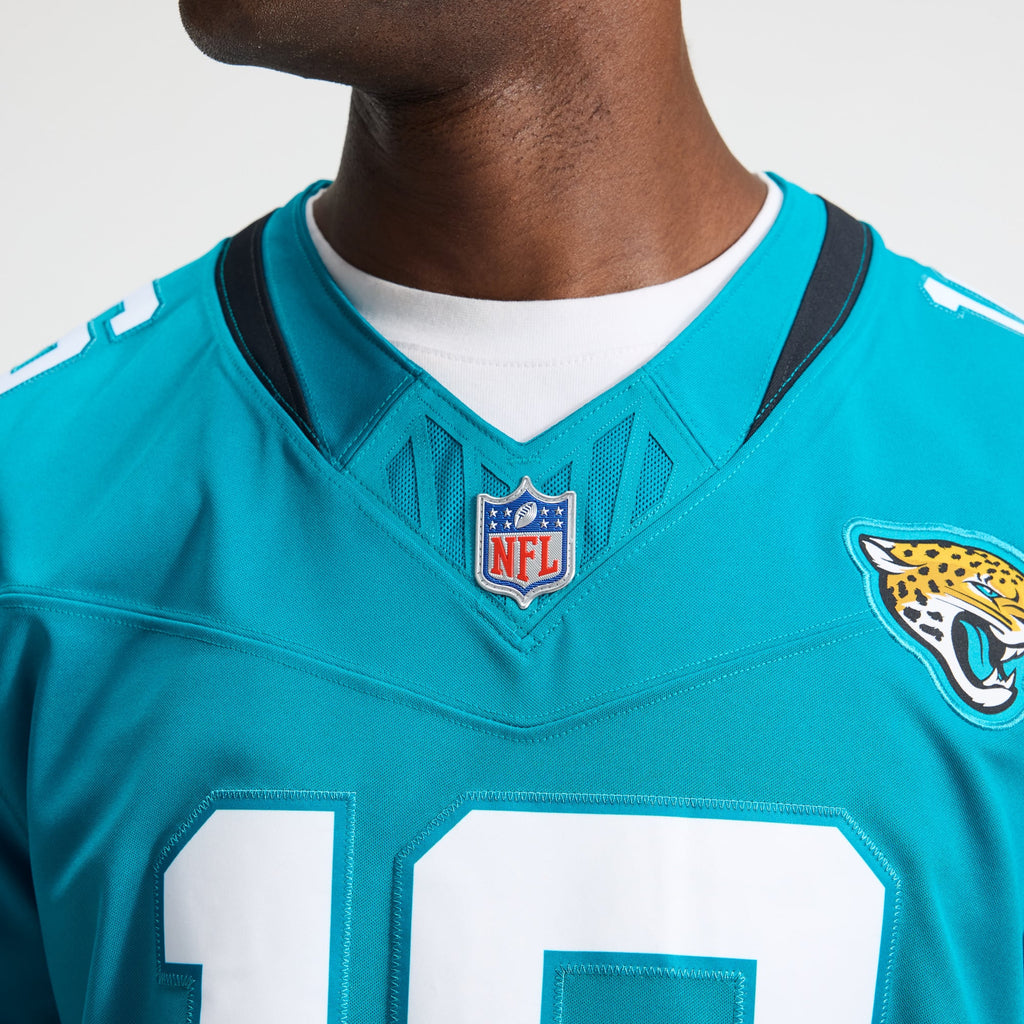 Jacksonville Jaguars Trevor Lawrence Nike Teal Team Vapor F.U.S.E. Stitched Limited Jersey