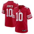 San Francisco 49ers Mac Jones Nike Scarlet Team Game Jersey