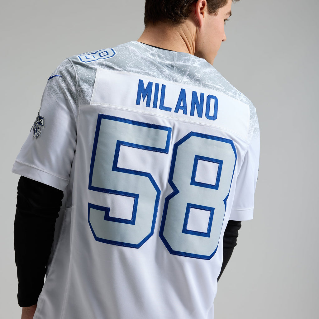 Buffalo Bills Matt Milano Nike White Rivalries Collection Stitched Limited Jersey