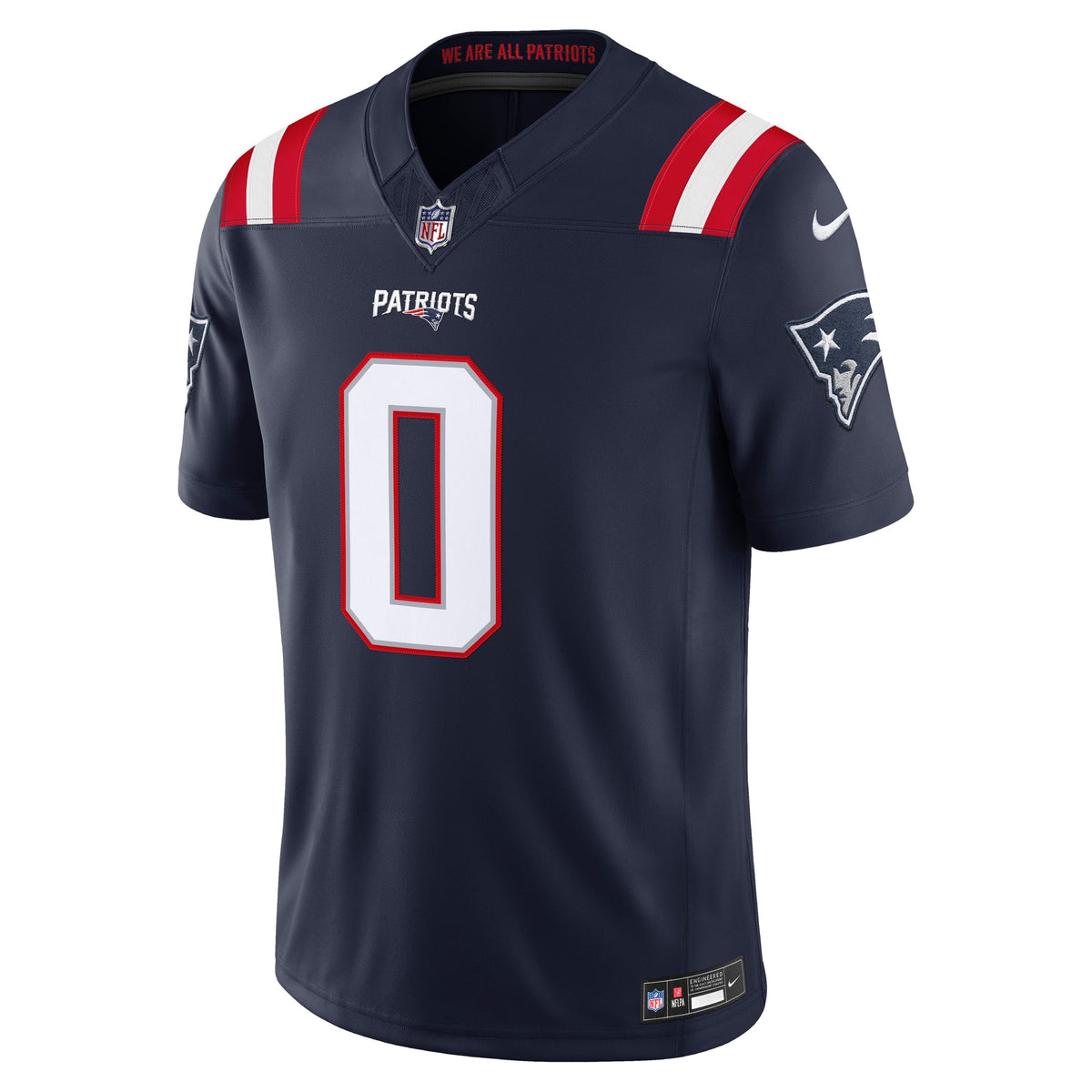 New England Patriots Christian Gonzalez Nike White Vapor F.U.S.E. Stitched Limited Jersey