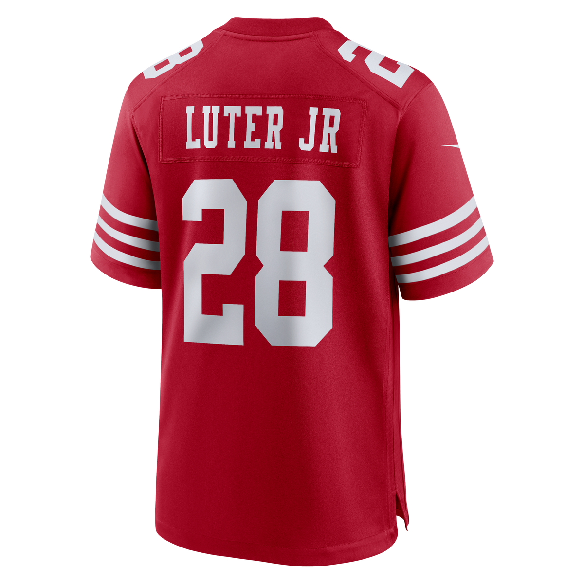 San Francisco 49ers Darrell Luter Jr. Nike Scarlet Game Jersey