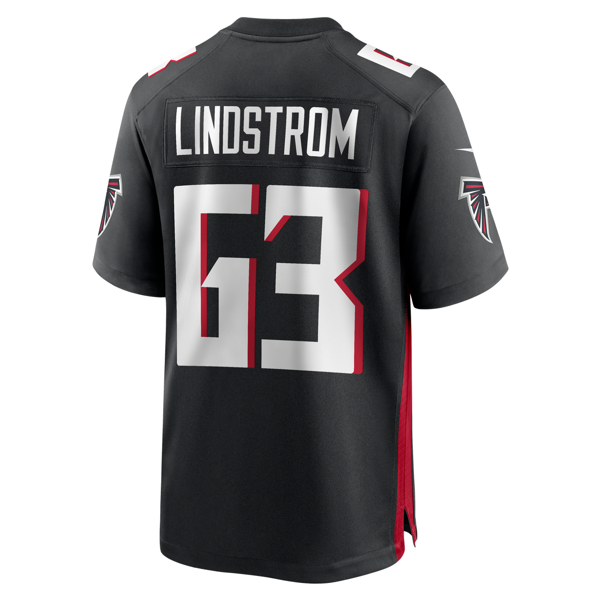 Atlanta Falcons Chris Lindstrom Nike Black Game Jersey