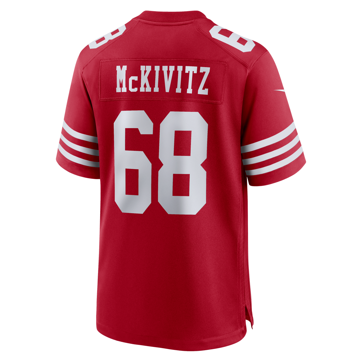 San Francisco 49ers Colton McKivitz Nike Scarlet Game Jersey
