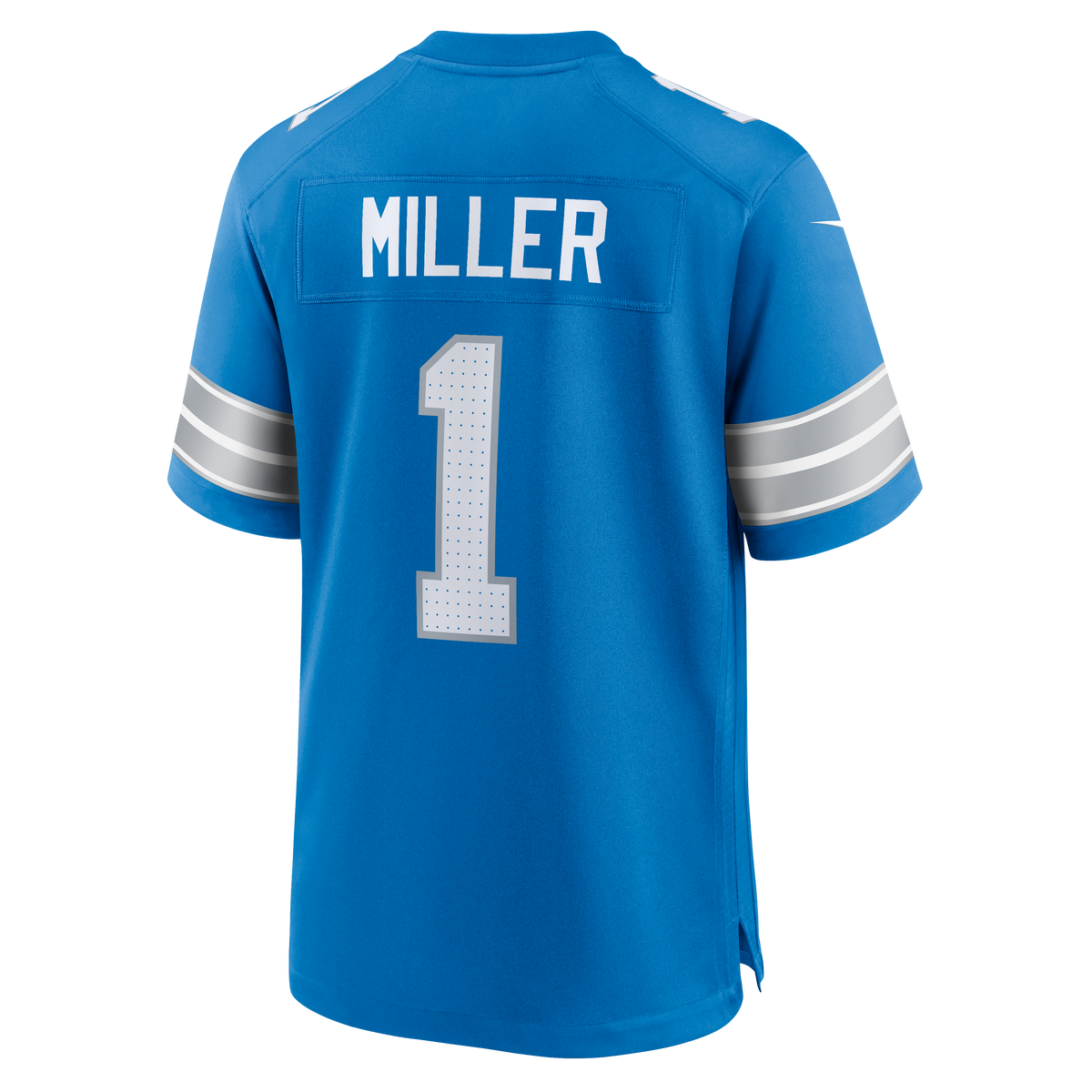 Detroit Lions Blake Miller Nike Blue Team Game Jersey