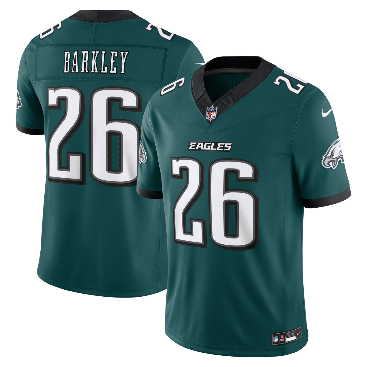 Philadelphia Eagles Saquon Barkley Nike Black Alternate Vapor F.U.S.E. Stitched Limited Jersey