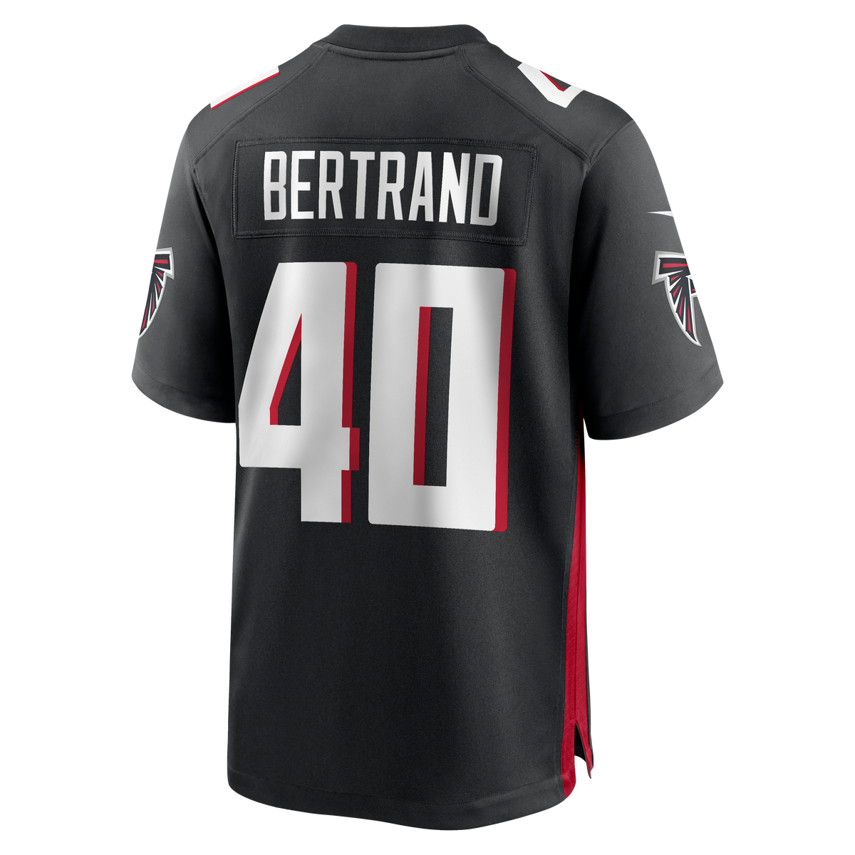 Atlanta Falcons JD Bertrand Nike Black Team Game Jersey