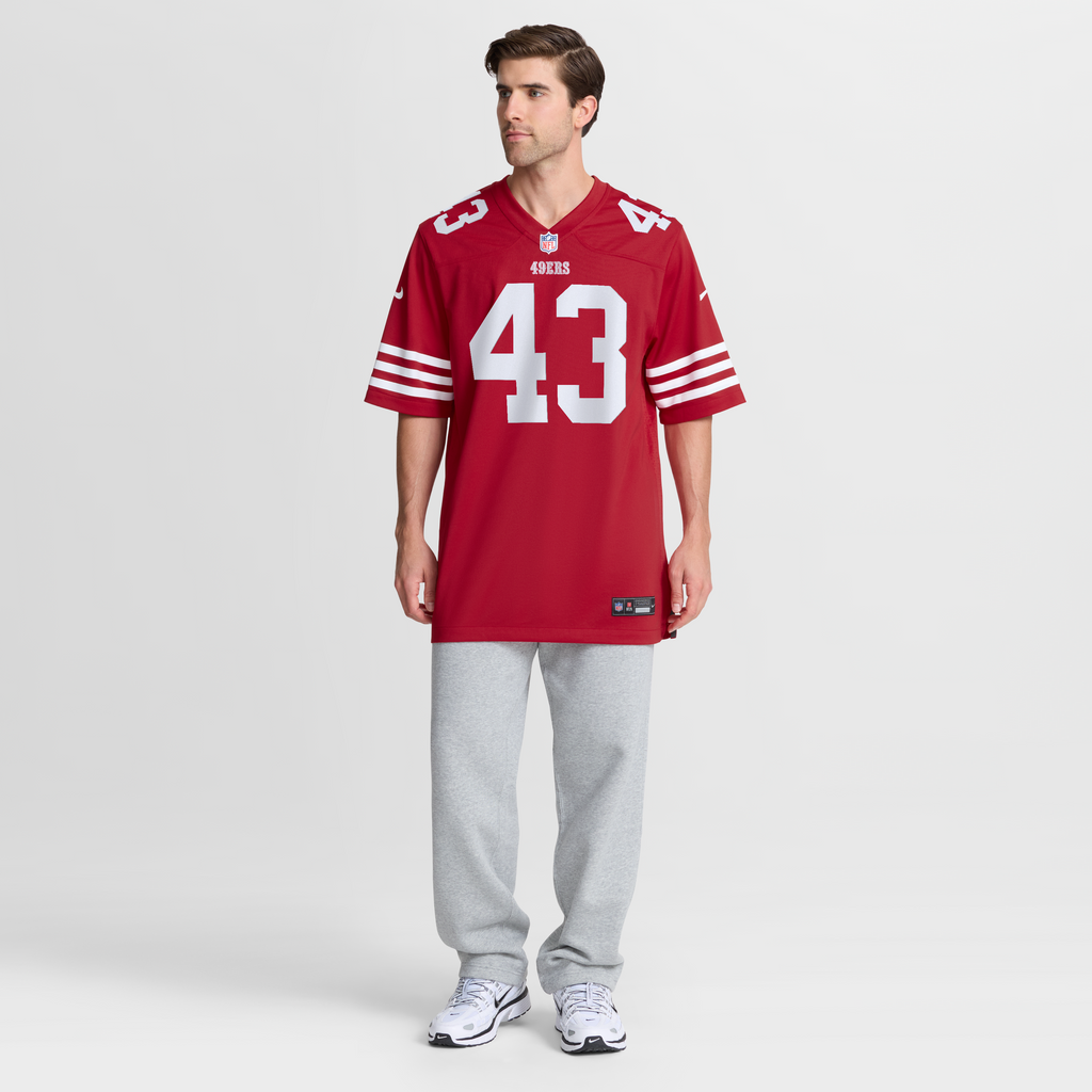 San Francisco 49ers Eric Kendricks Nike Scarlet Team Game Jersey