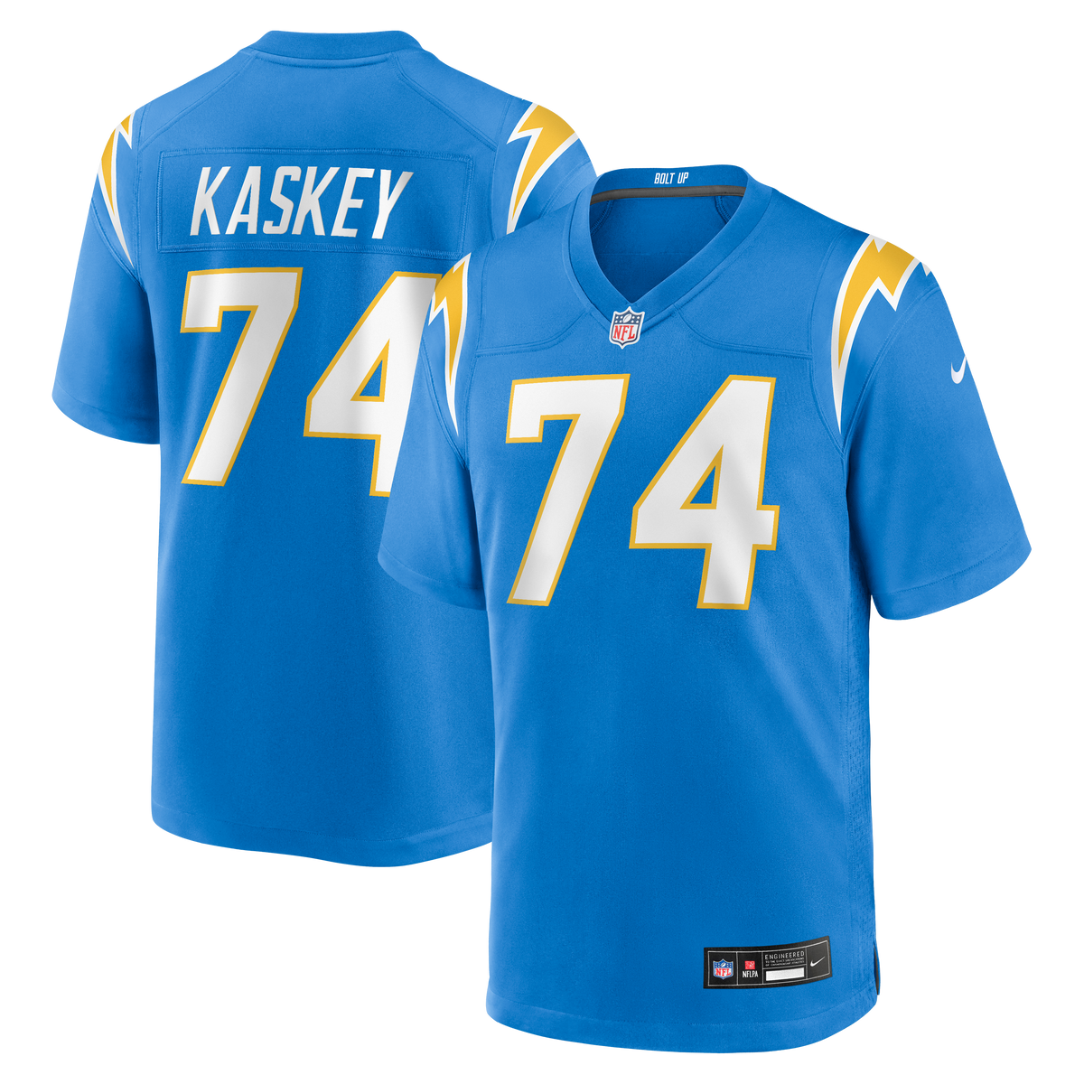 Los Angeles Chargers Matt Kaskey Nike Powder Blue Team Game Jersey