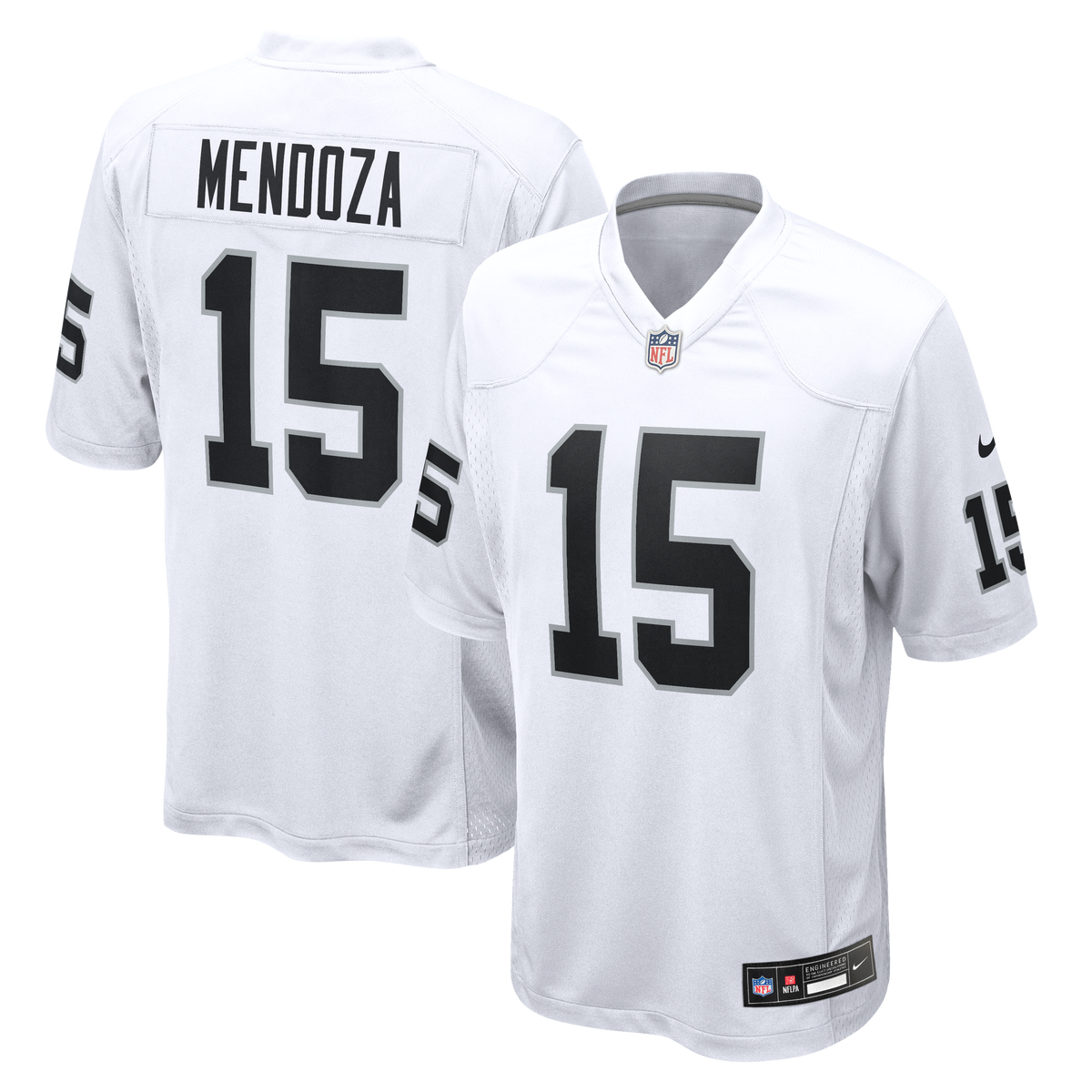Las Vegas Raiders Fernando Mendoza Nike White Game Player Jersey