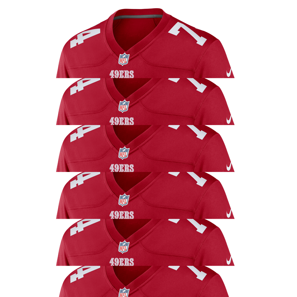 San Francisco 49ers Brett Toth Nike Scarlet Team Game Jersey