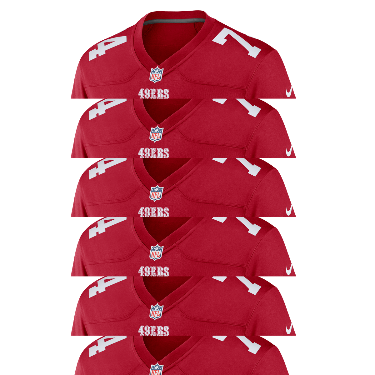 San Francisco 49ers Brett Toth Nike Scarlet Team Game Jersey