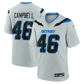 Detroit Lions Jack Campbell Nike Silver 2026 Rivalries Collection Game Jersey