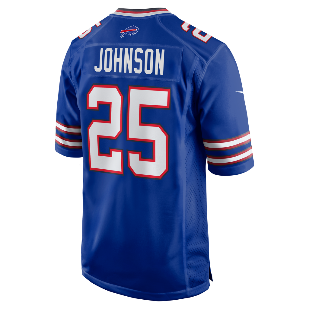 Buffalo Bills Ty Johnson Nike Royal Team Game Jersey