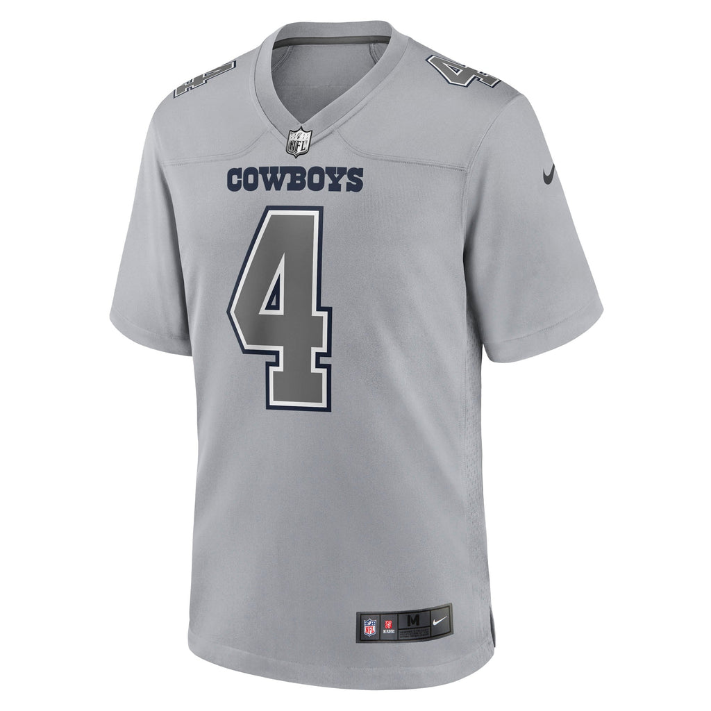Dallas Cowboys Dak Prescott Nike Gray Atmosphere Fashion Game Jersey