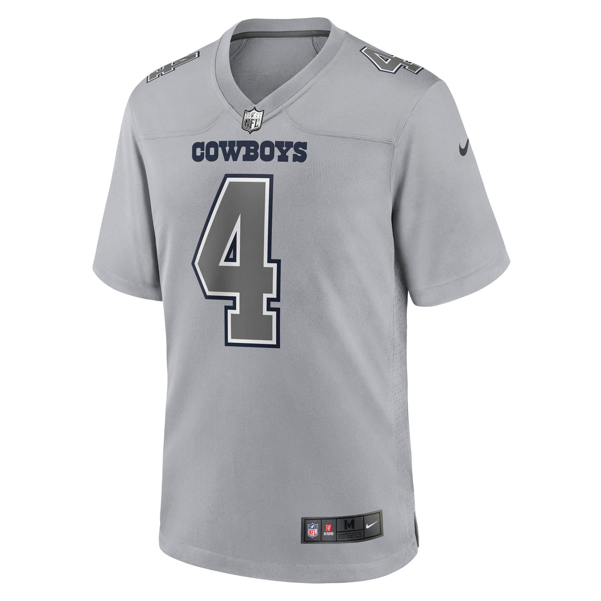 Dallas Cowboys Dak Prescott Nike Gray Atmosphere Fashion Game Jersey