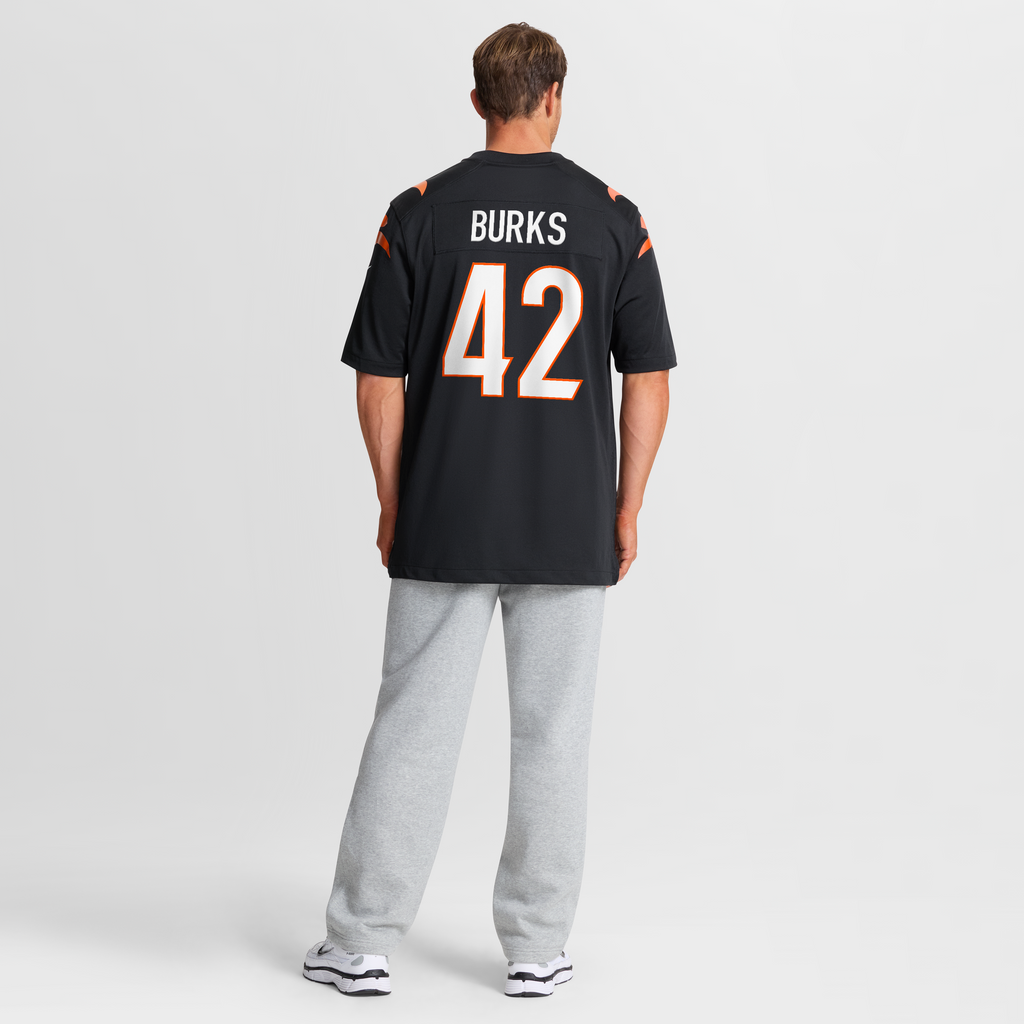 Cincinnati Bengals Oren Burks Nike Black Team Game Jersey