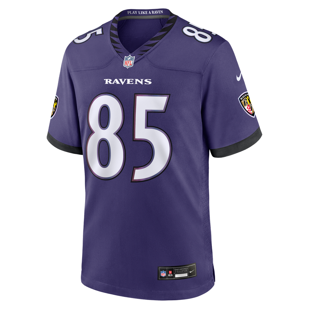 Baltimore Ravens Josh Cuevas Nike Purple Team Game Jersey