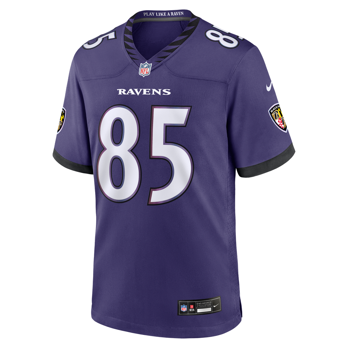 Baltimore Ravens Josh Cuevas Nike Purple Team Game Jersey