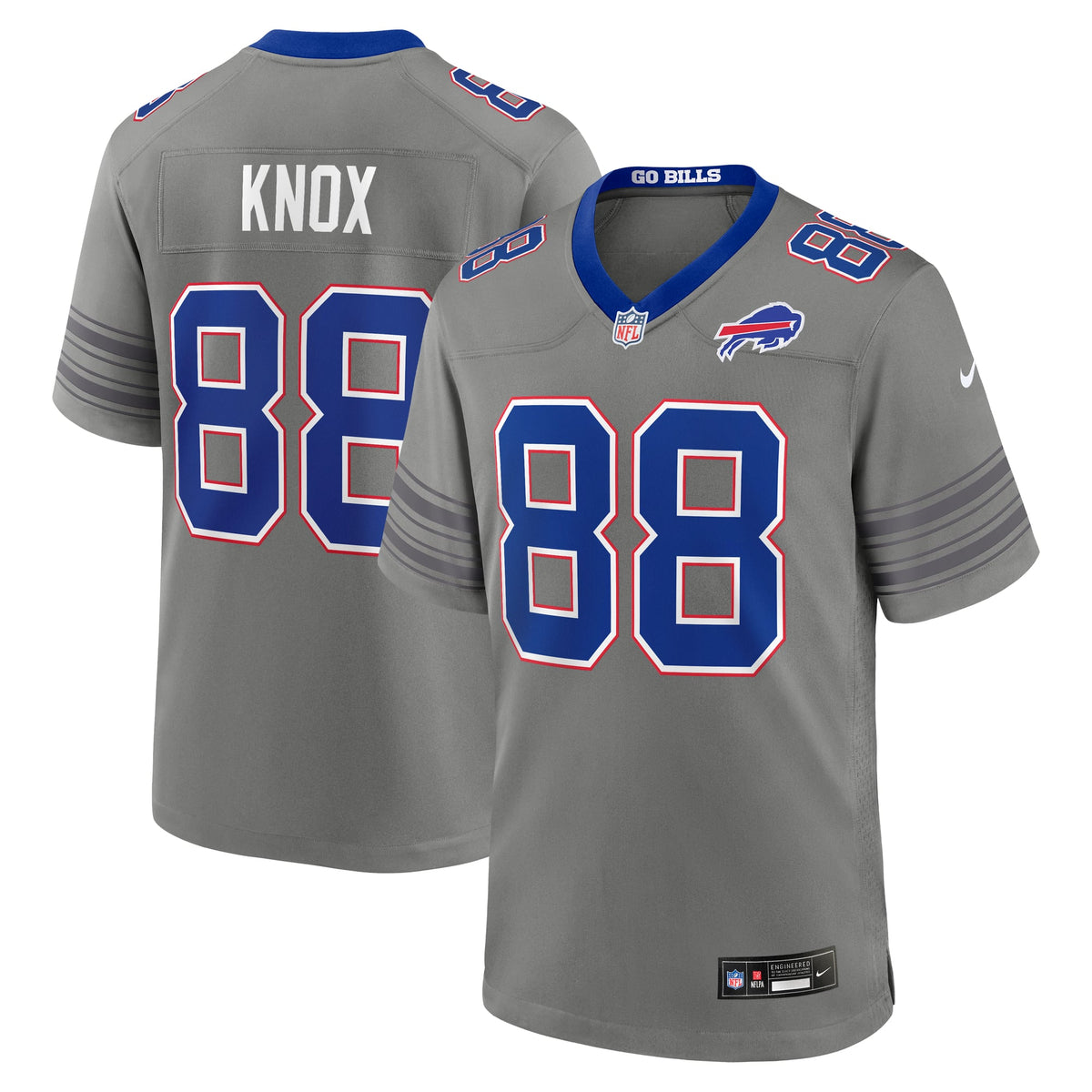 Buffalo Bills Dawson Knox Nike Red Alternate Game Jersey
