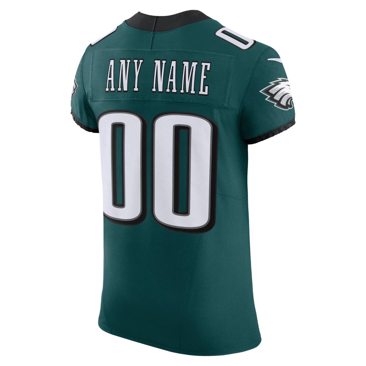 Philadelphia Eagles Nike Black Alternate Vapor F.U.S.E. Elite Custom Jersey