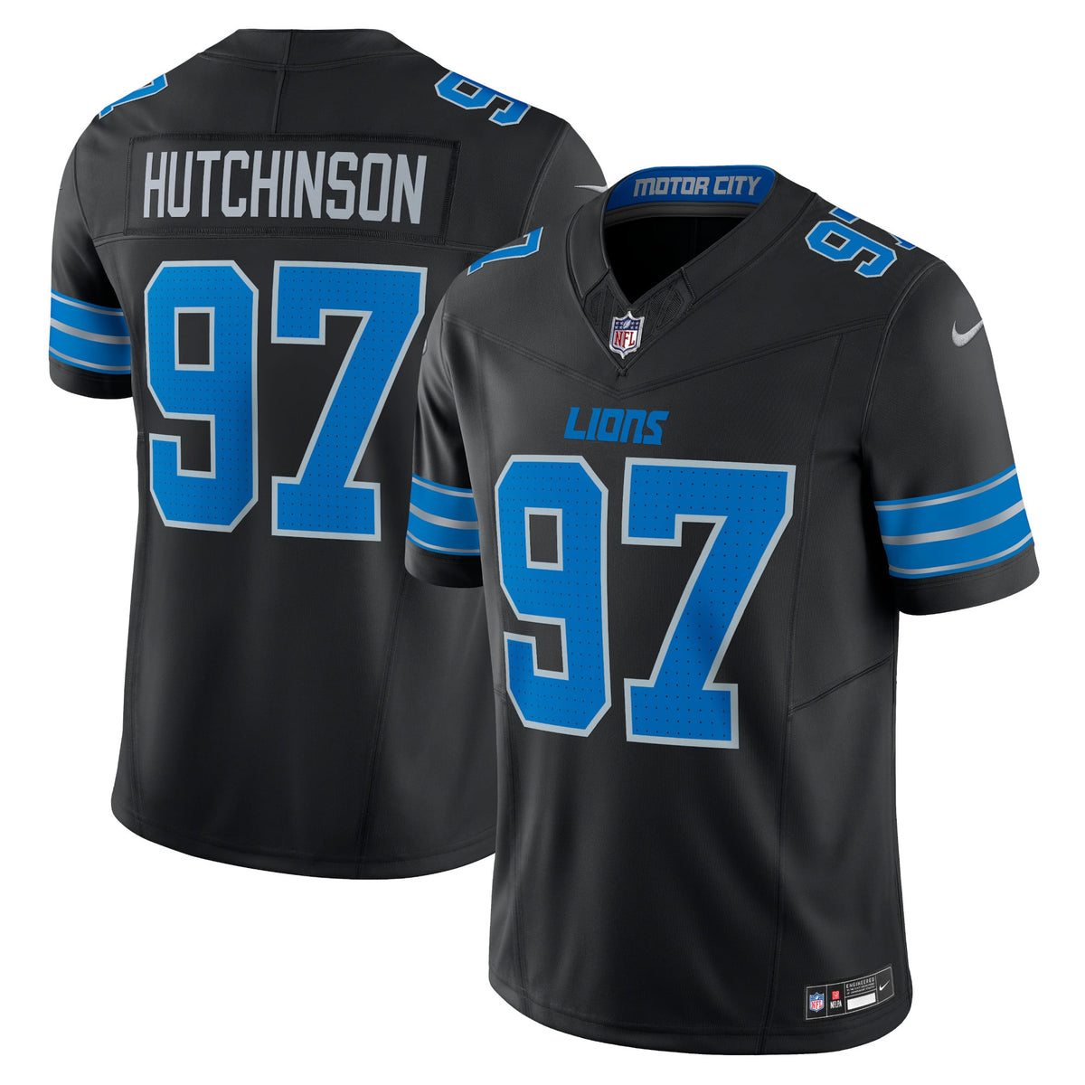 Detroit Lions Aidan Hutchinson Nike White Vapor F.U.S.E. Limited Jersey