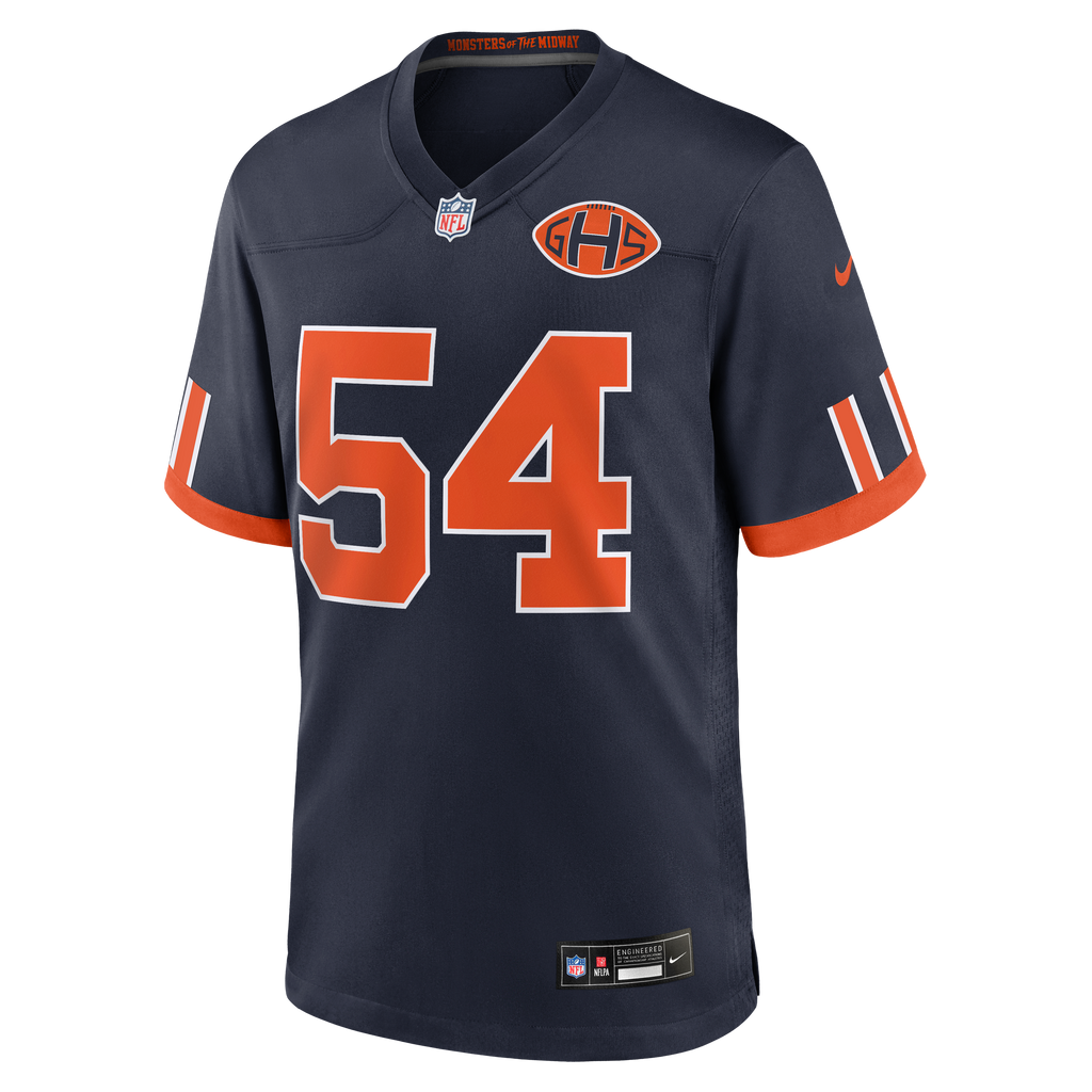 Chicago Bears Brian Urlacher Nike Navy 2026 Rivalries Collection Game Jersey