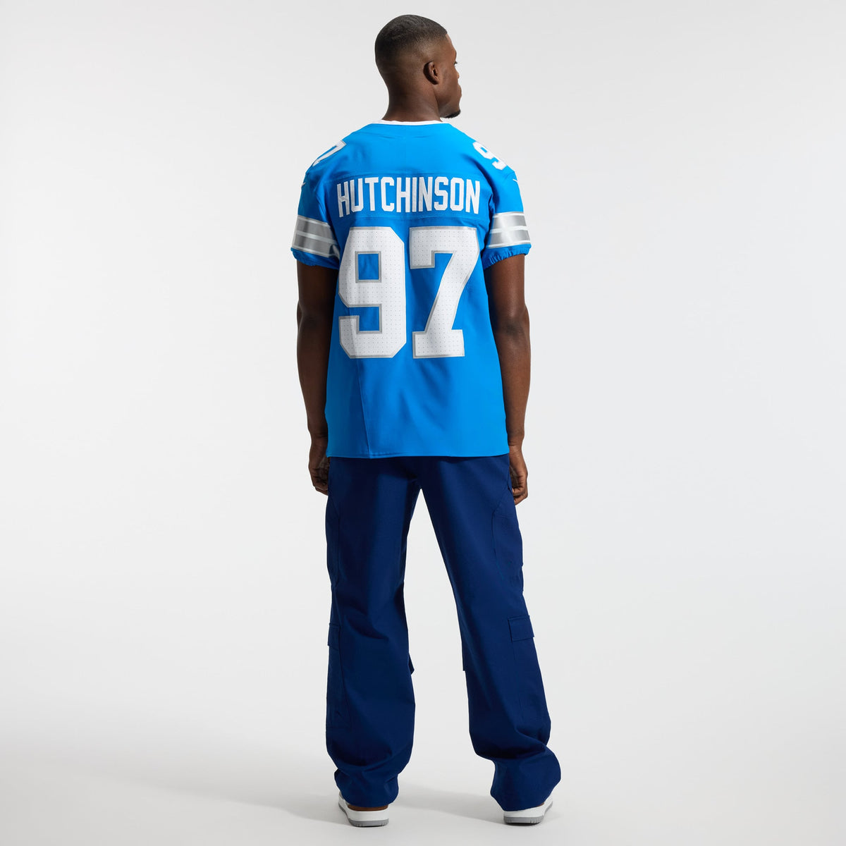 Detroit Lions Aidan Hutchinson Nike Blue Alternate Vapor F.U.S.E. Elite Jersey