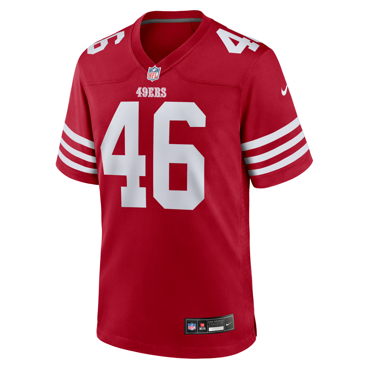 San Francisco 49ers Jon Weeks Nike Scarlet Team Game Jersey