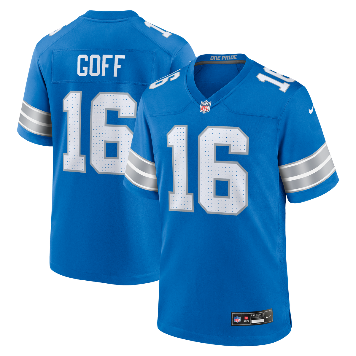 Detroit Lions Jared Goff Nike Black 2nd Alternate Game Jersey