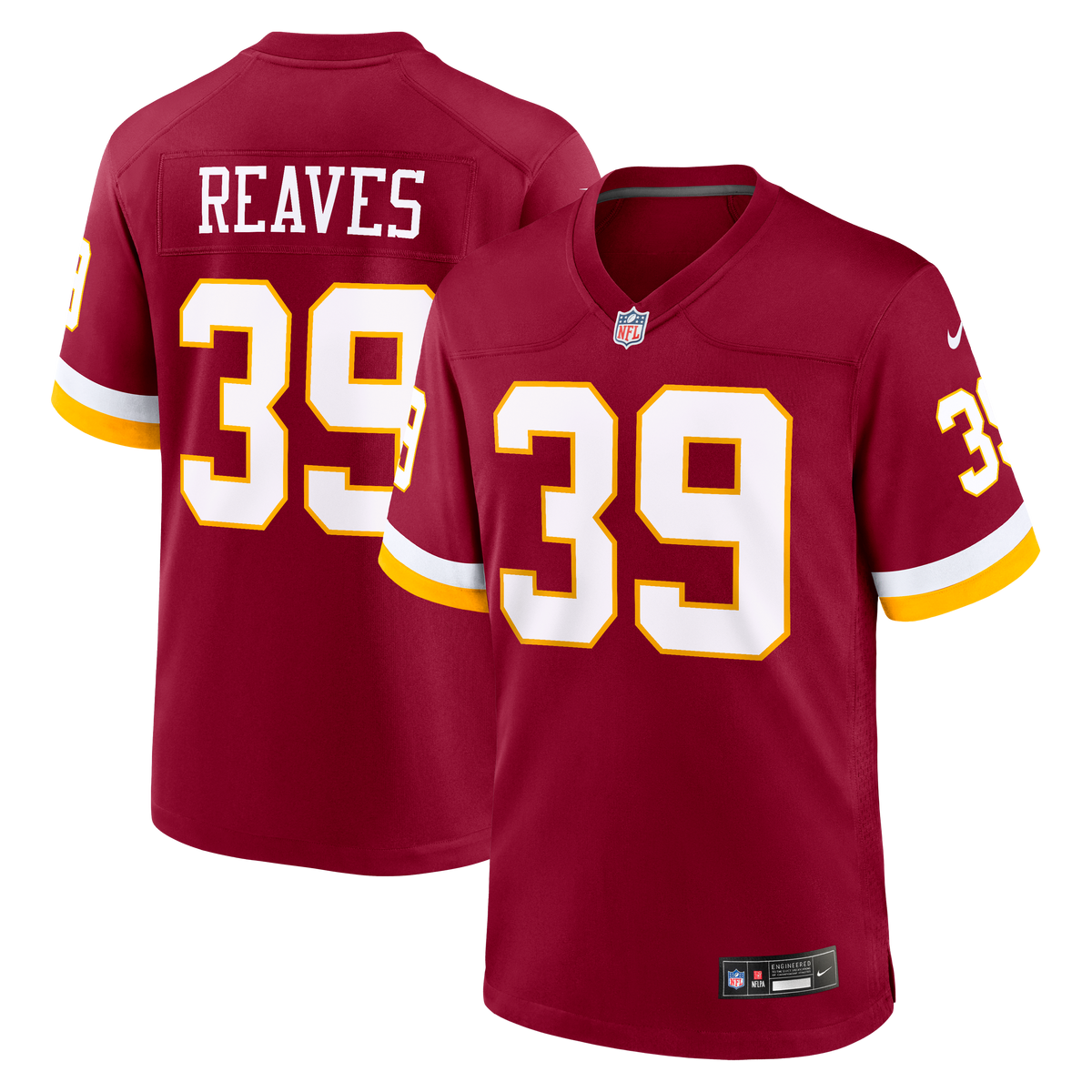 Washington Commanders Jeremy Reaves Nike White Game Super Bowl Era Jersey