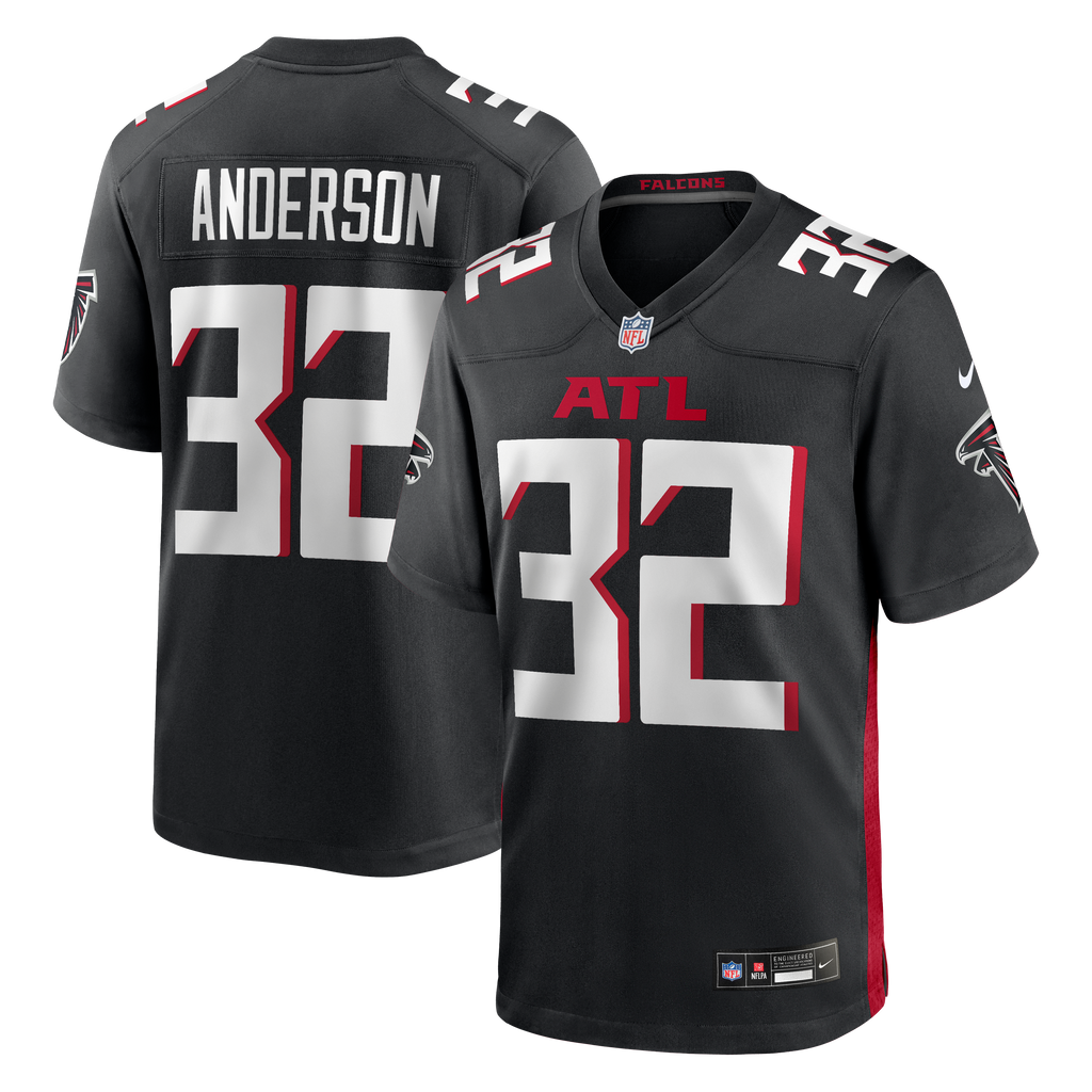 Atlanta Falcons Jamal Anderson Nike Black Game Retired Player Jersey