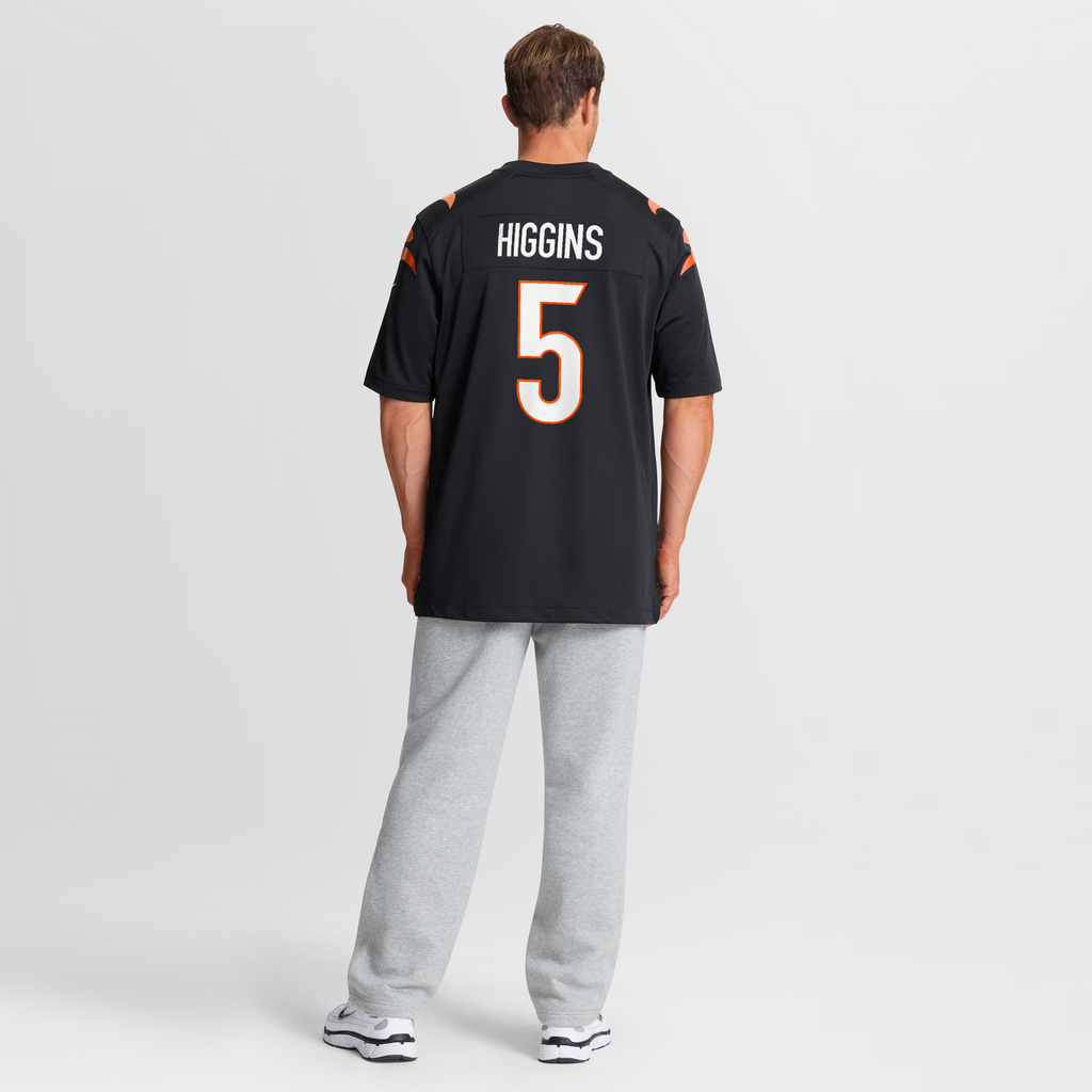 Cincinnati Bengals Tee Higgins Nike Black Game Player Jersey