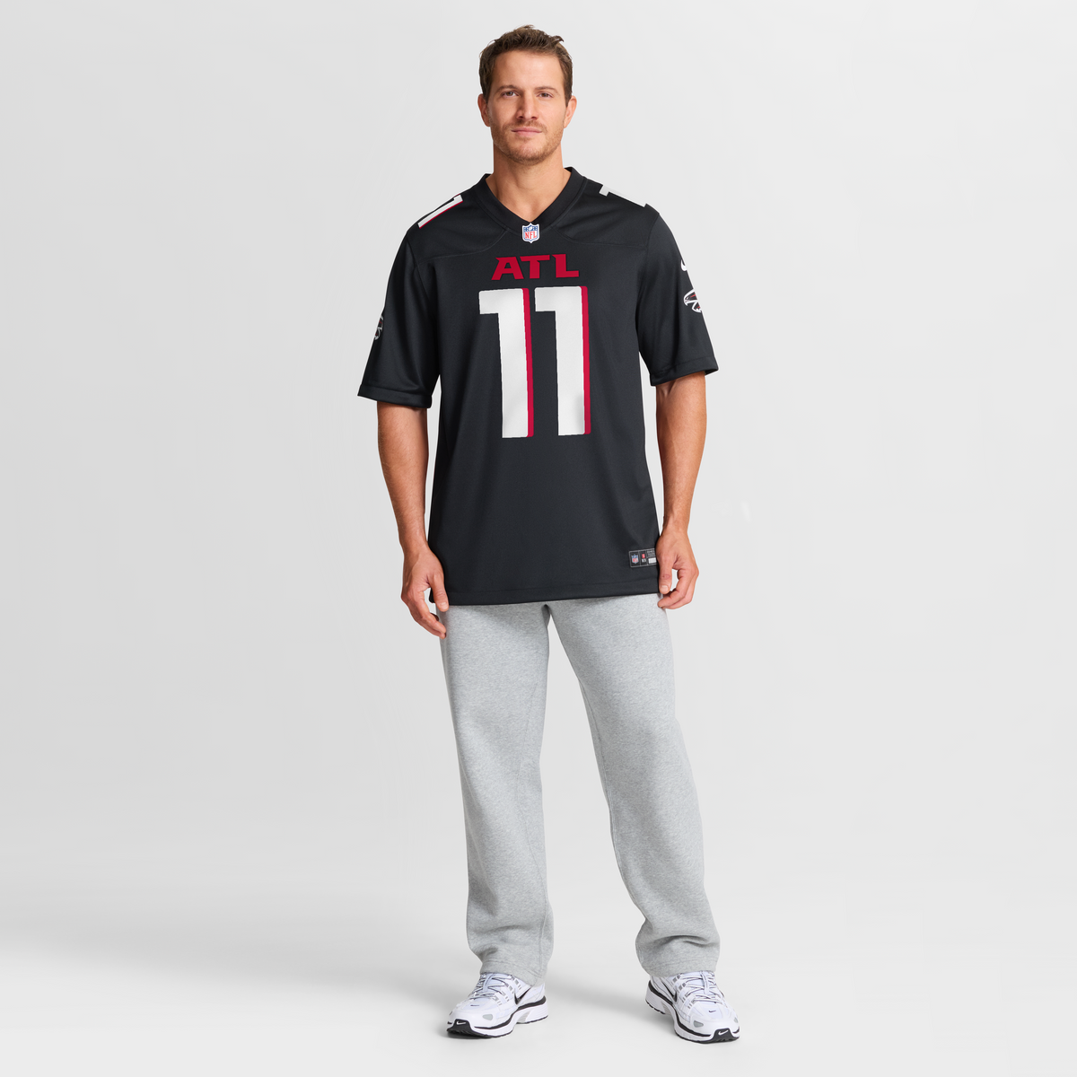 Atlanta Falcons Jalon Walker Nike Black Team Game Jersey