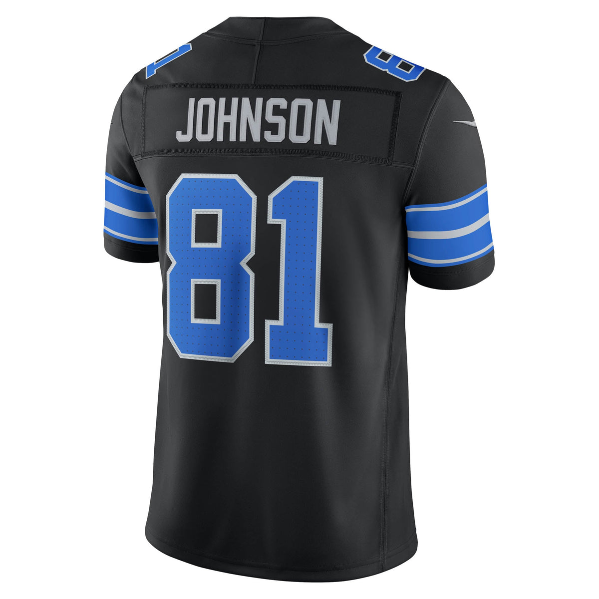 Detroit Lions Calvin Johnson Nike Black Alternate Vapor F.U.S.E. Stitched Retired Limited Jersey