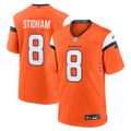 Denver Broncos Jarrett Stidham Nike Orange Team Game Jersey