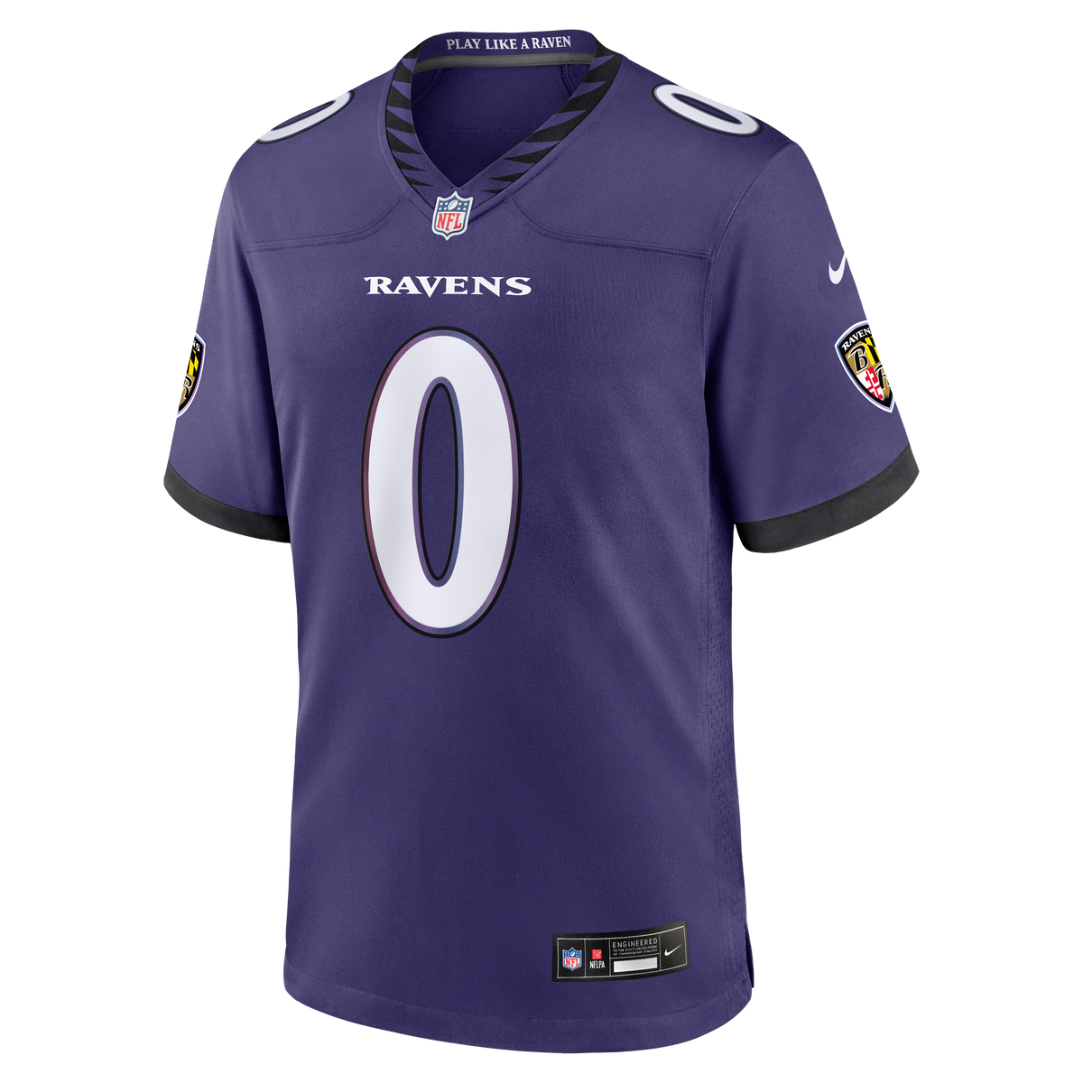 Baltimore Ravens Roquan Smith Nike Purple Team Game Jersey