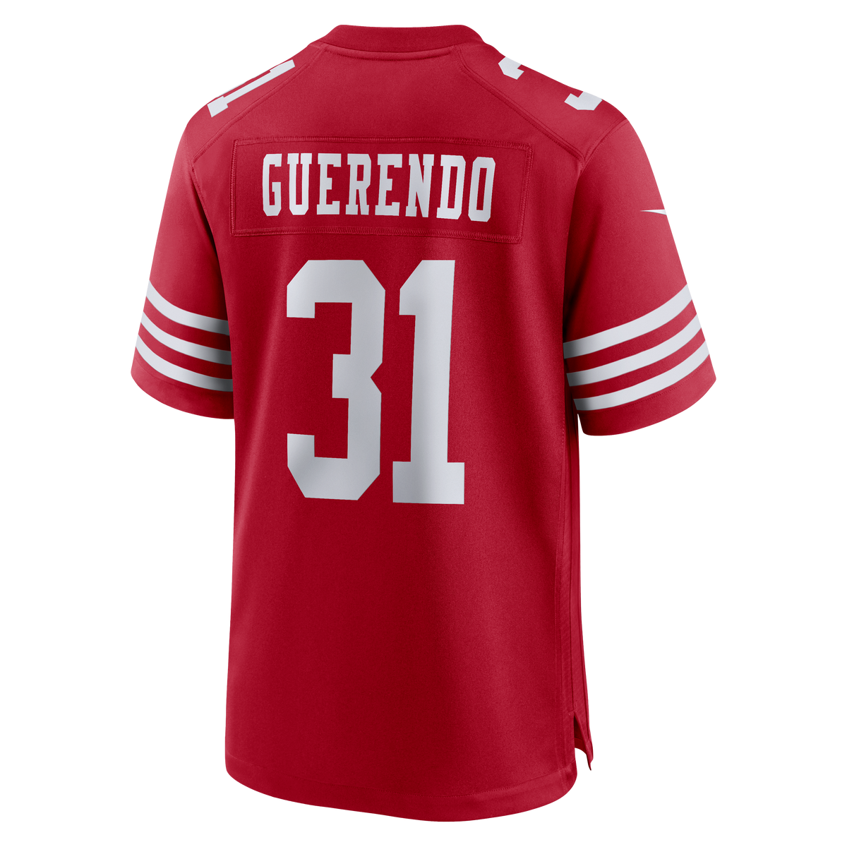 San Francisco 49ers Isaac Guerendo Nike Scarlet Game Jersey