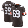 Cleveland Browns Tyre Phillips Nike Brown Team Game Jersey