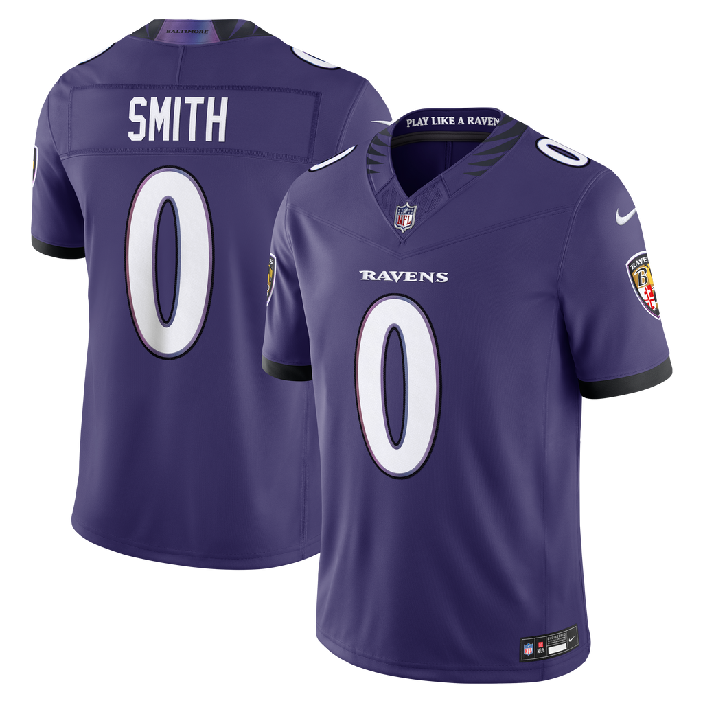 Baltimore Ravens Roquan Smith Nike Purple Team Vapor F.U.S.E. Stitched Limited Jersey