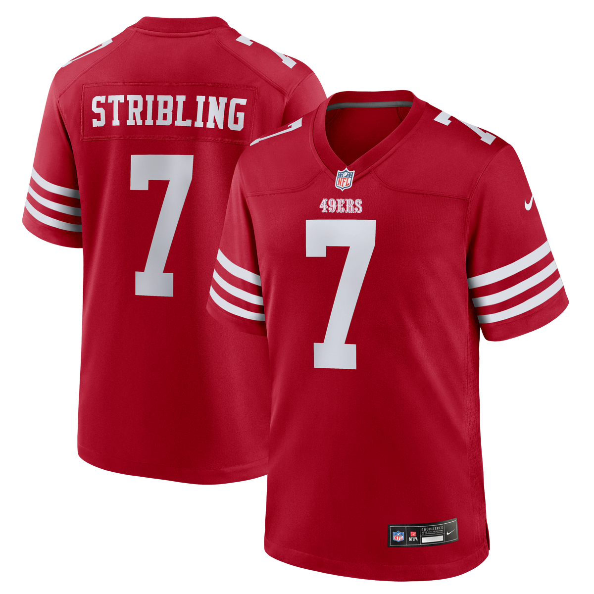 San Francisco 49ers De'Zhaun Stribling Nike Scarlet Game Jersey