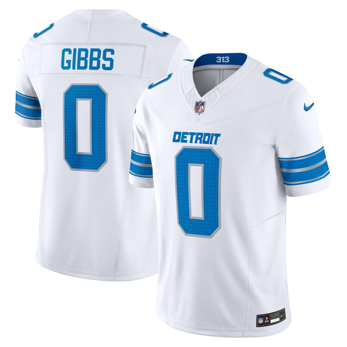 Detroit Lions Jahmyr Gibbs Nike Black 2nd Alternate Vapor F.U.S.E. Limited Jersey