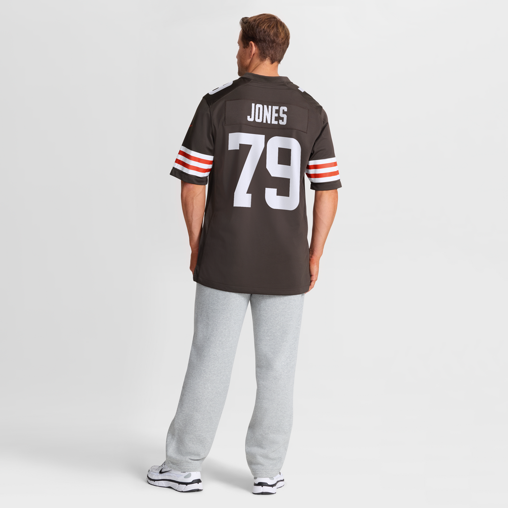 Cleveland Browns Dawand Jones Nike Brown Team Game Jersey