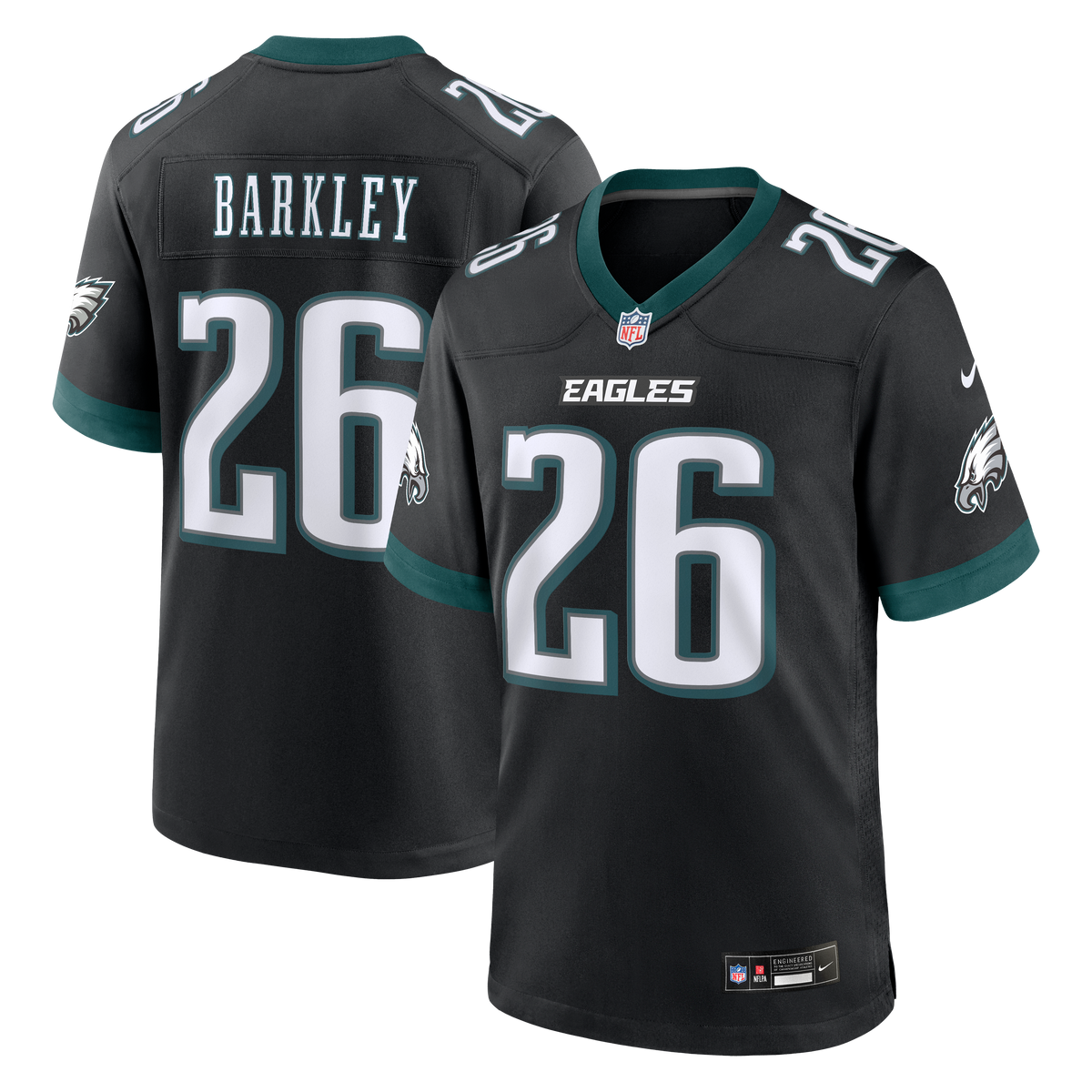 Philadelphia Eagles Saquon Barkley Nike Kelly Green Alternate Game Jersey