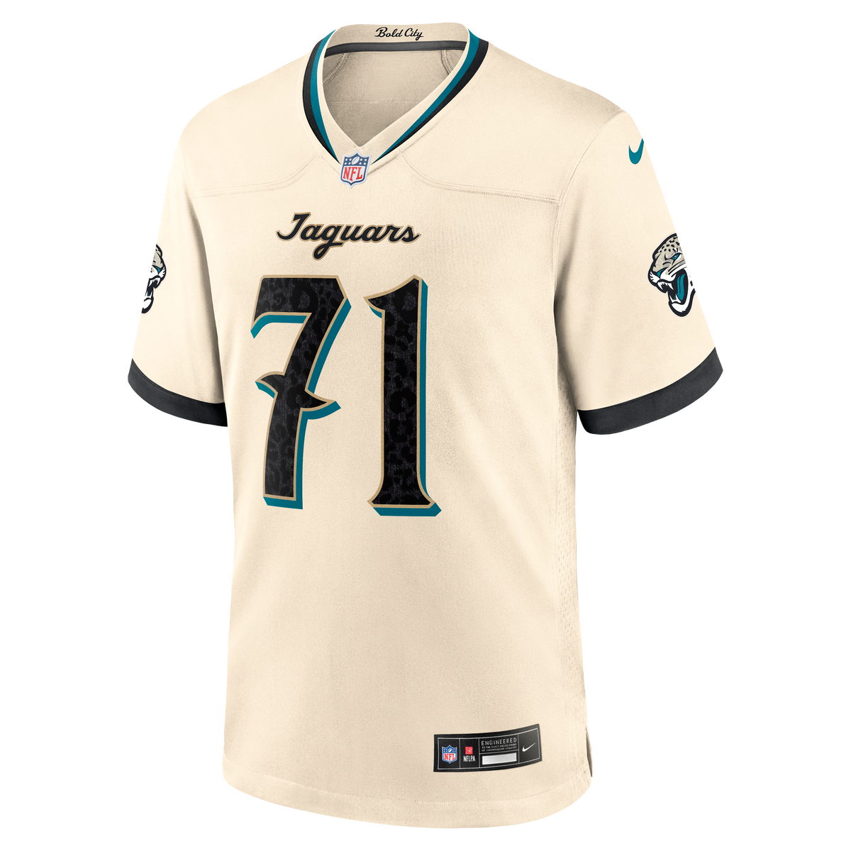 Jacksonville Jaguars Tony Boselli Nike Natural 2026 Rivalries Collection Game Jersey