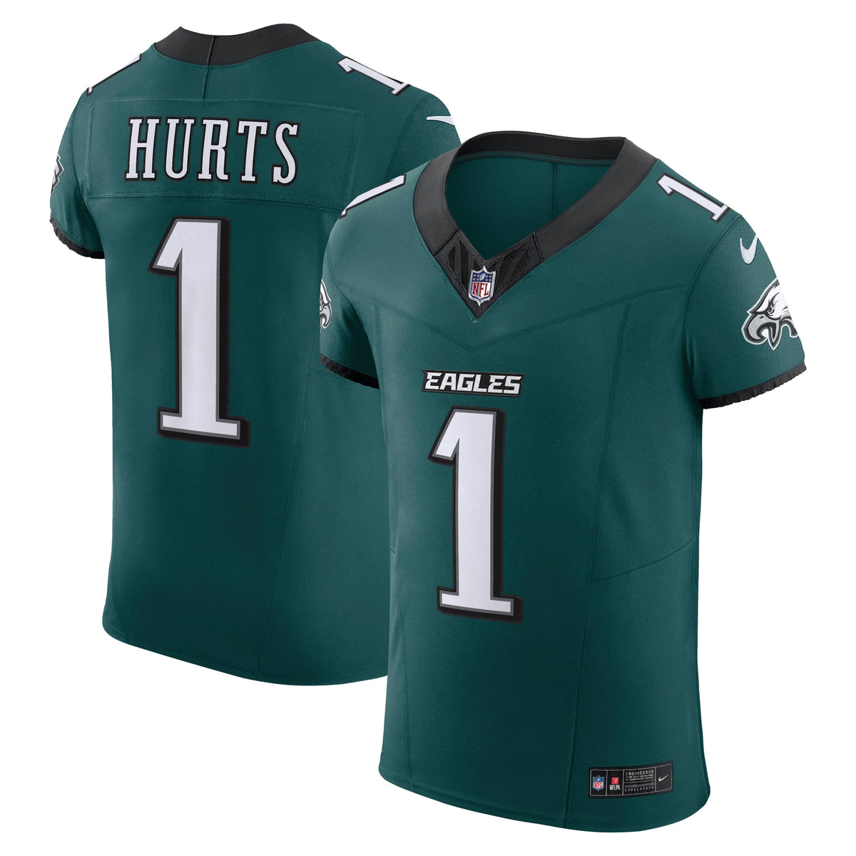 Philadelphia Eagles Jalen Hurts Nike Kelly Green Alternate Vapor F.U.S.E. Elite Jersey
