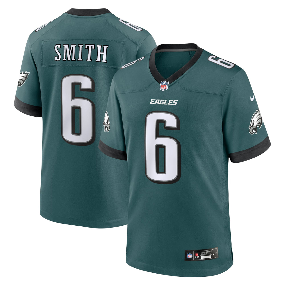 Philadelphia Eagles DeVonta Smith Nike Midnight Green Player Game Jersey