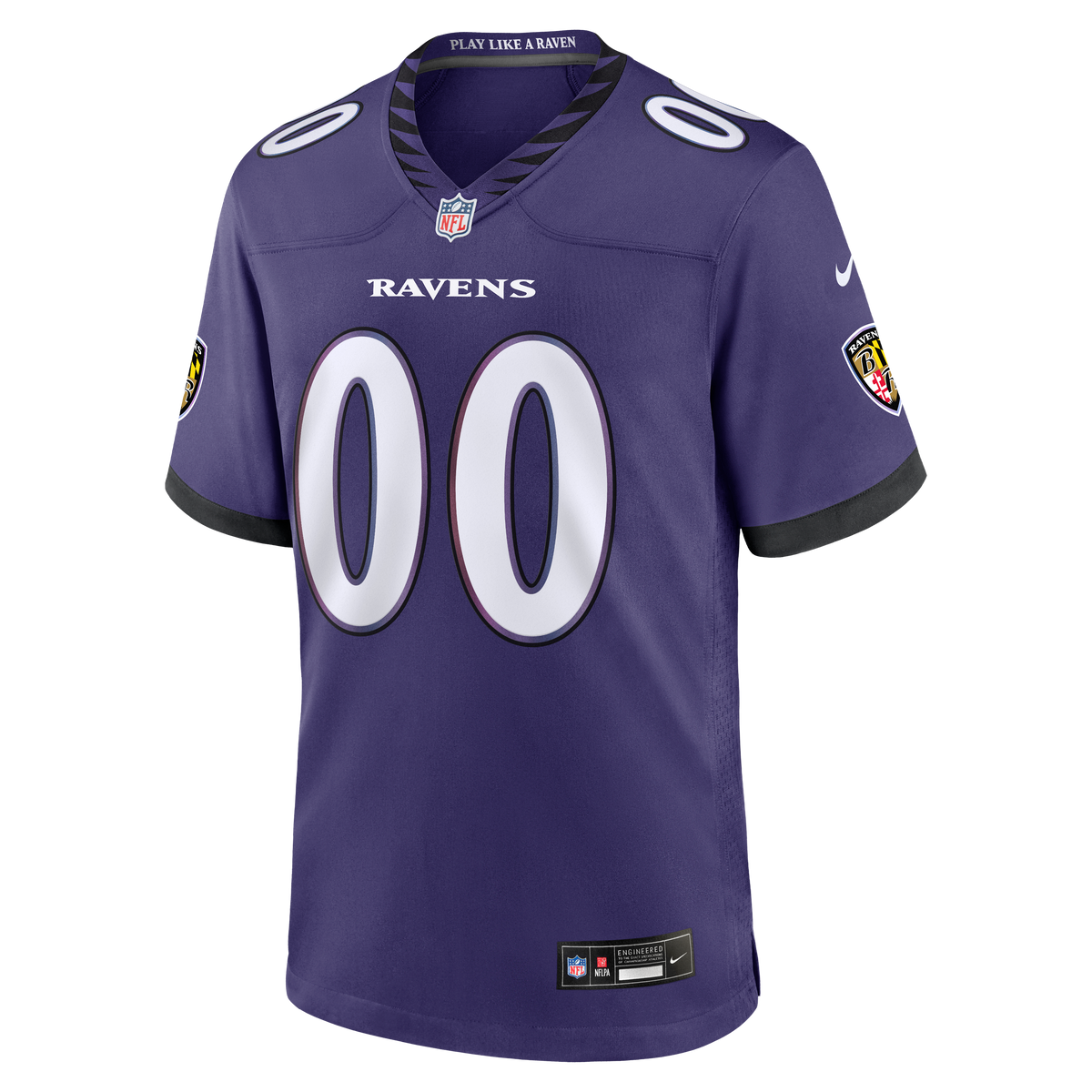 Baltimore Ravens Nike Purple Custom Game Jersey