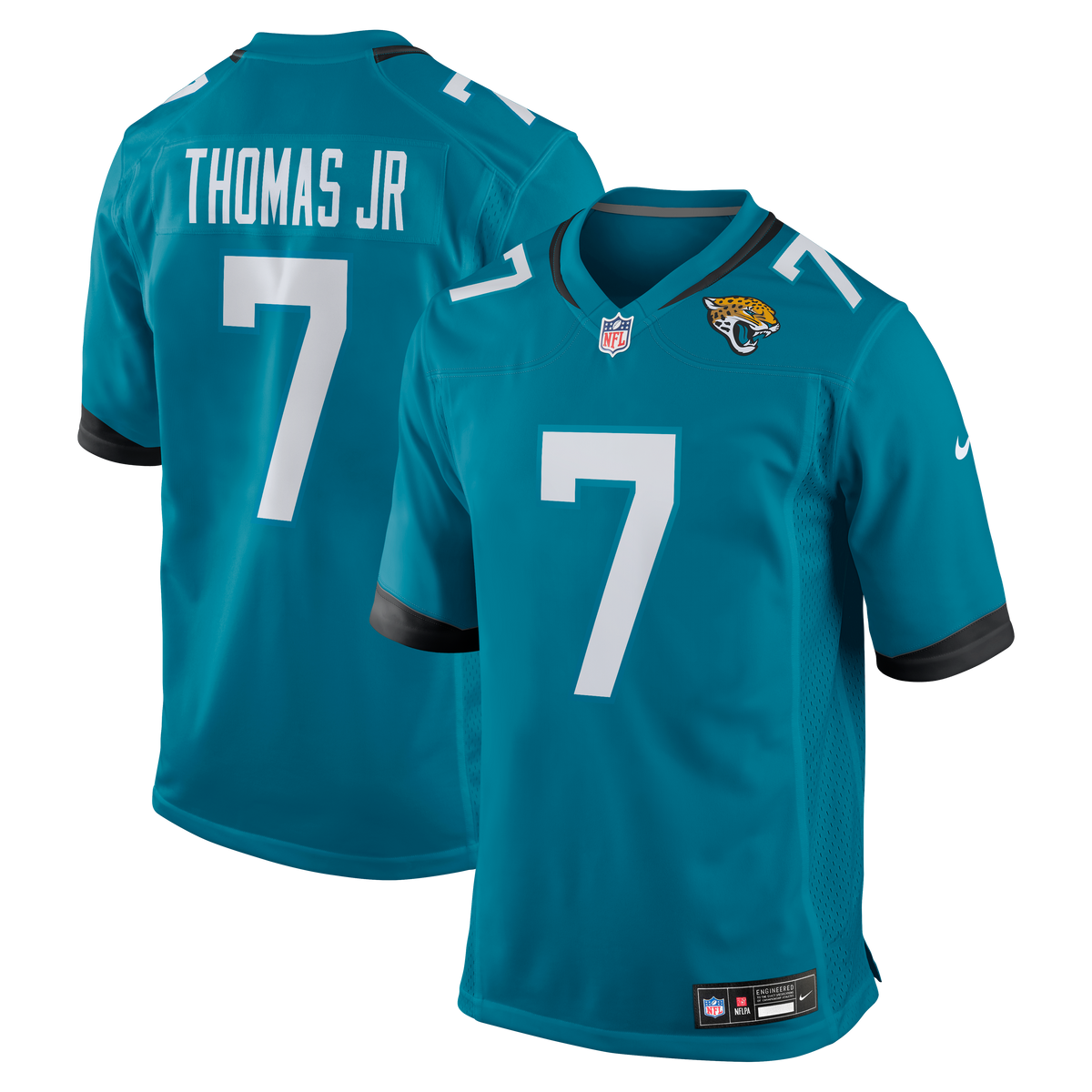 Jacksonville Jaguars Brian Thomas Jr Nike Teal Player Game Jersey
